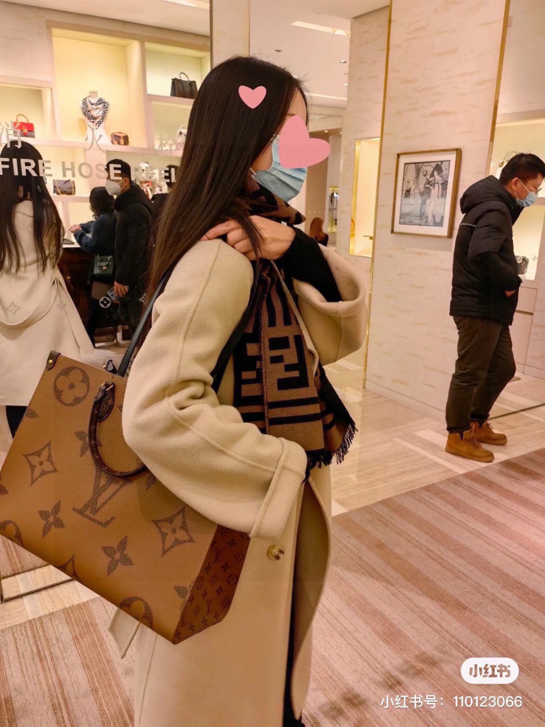 LV Denim Monogram Tote Bag Monogram Canvas Detachable Strap